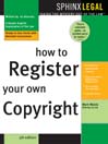 How to Register Your Own Copyright, 5E